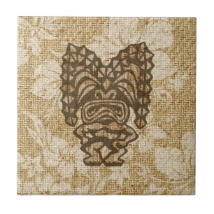 Ku-Tiki Hawaiian Tiki Bar Tile Trivet Tegeltje