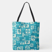 Kua Bay Hawaiian Undersea Shells Beach Bag Tote Bag (Achterkant)