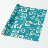 Kua Bay Hawaiian Undersea Shells Cadeaupapier (Uitgerold)