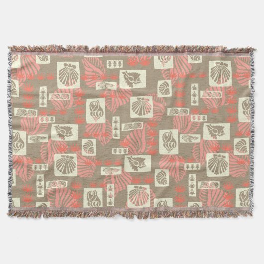 Kua Bay Hawaiian Undersea Shells Deken (Voorkant)