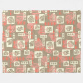 Kua Bay Hawaiian Undersea Shells Fleece Deken (Voorkant (Horizontaal))
