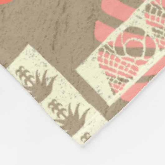 Kua Bay Hawaiian Undersea Shells Fleece Deken (Hoek)