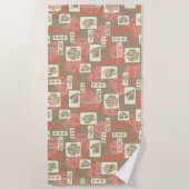 Kua Bay Hawaiian Undersea Shells - Koraal Strandlaken (Voorkant)