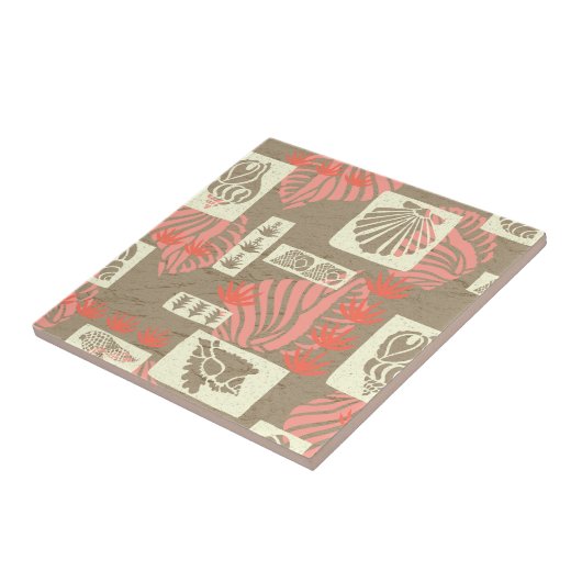 Kua Bay Hawaiian Undersea Shells Tegeltje (Zijkant)