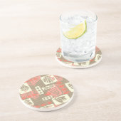 Kua Bay Hawaiian Undersea Shells Zandsteen Onderzetter (Zijkant)