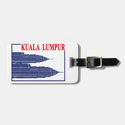 Kuala Lumpur Bagagelabel (Voorkant horizontaal)