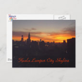 Kuala Lumpur City Skyline Briefkaart (Voorkant / Achterkant)