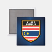 Kuala Lumpur Flag Magneet (Voorkant / Achterkant)