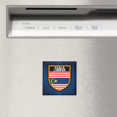 Kuala Lumpur Flag Magneet (Insitu (Vaatwasser))