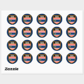 Kuala Lumpur Flag Ronde Sticker (Vel)