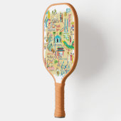 Kuala Lumpur - gele reiskaart Pickleball Paddle (Links)
