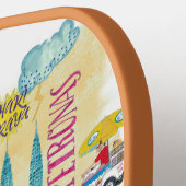 Kuala Lumpur - gele reiskaart Pickleball Paddle (Links Detail)