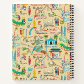 Kuala Lumpur gele stadskaart, alles-over print Notitieboek (Achterkant)