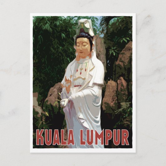 Kuala Lumpur GuanYin  stijl Briefkaart (Voorkant)