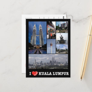 Kuala Lumpur - I Love - Maleisië Briefkaart