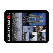 Kuala Lumpur - I Love - Maleisië - Magnet Magneet (Horizontaal)