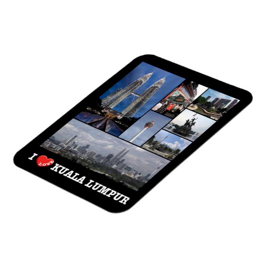 Kuala Lumpur - I Love - Maleisië - Magnet Magneet (Linkerzijde)