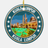 Kuala Lumpur Keramisch Ornament (Achterkant)