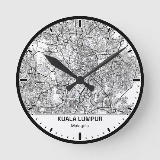 Kuala Lumpur Klok Stad Lijn Kunst (Voorkant)
