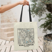 Kuala Lumpur, Malaysia, City Map Tote Bag