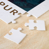 Kuala Lumpur Malaysia Travel Art Vintage Legpuzzel (Zijkant)