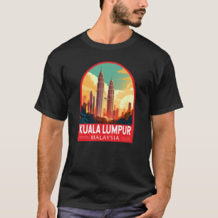 Kuala Lumpur Malaysia Travel Art Vintage T-shirt