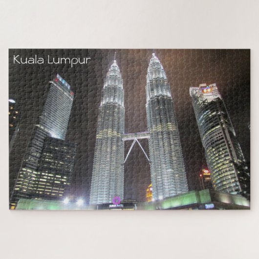kuala lumpur maleisia nacht legpuzzel (Horizontaal)