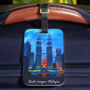 Kuala Lumpur Maleisië Azië Reizen Bagagelabel