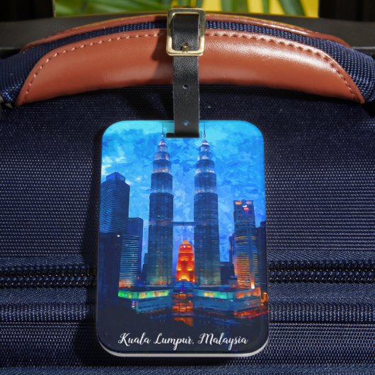 Kuala Lumpur Maleisië Azië Reizen Bagagelabel (Voorkant Insitu 2)