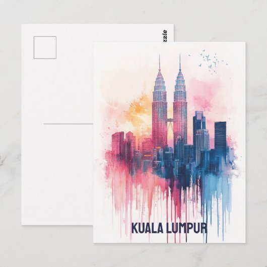 Kuala Lumpur Maleisië Briefkaart (Voorkant / Achterkant)