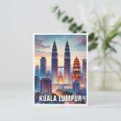 Kuala Lumpur Maleisië Briefkaart (Staand voorkant)