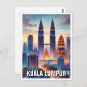 Kuala Lumpur Maleisië Briefkaart (Voorkant / Achterkant)