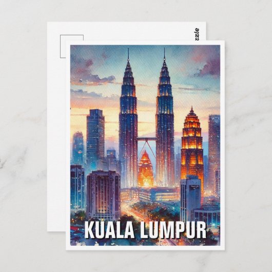 Kuala Lumpur Maleisië Briefkaart (Voorkant / Achterkant)