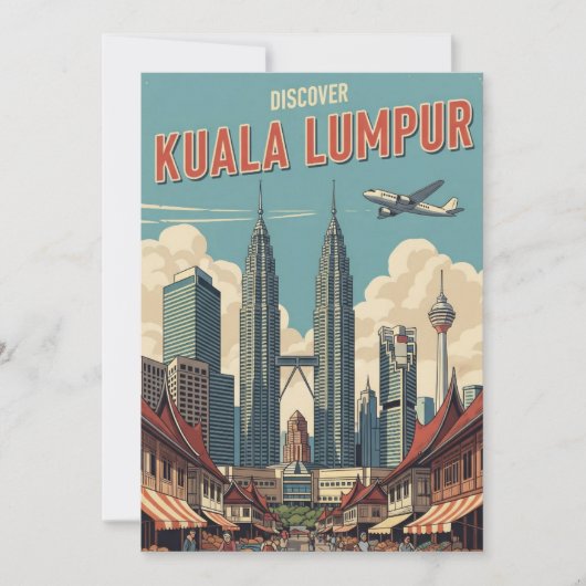  Kuala Lumpur Maleisië Feestdagenkaart (Voorkant)