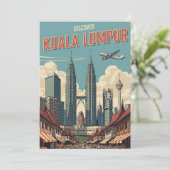  Kuala Lumpur Maleisië Feestdagenkaart (Staand voorkant)