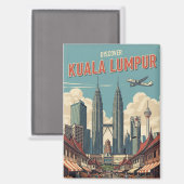 Kuala Lumpur Maleisië Magneet (Voorkant / Achterkant)