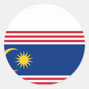 Kuala Lumpur Maleisië, Maleisië Ronde Sticker