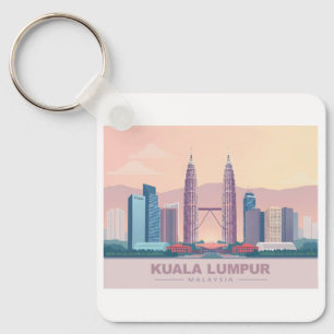 Kuala Lumpur Maleisië Pastelreizen Sleutelhanger