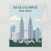 Kuala Lumpur Maleisië Petronas Towers Skyline Briefkaart (Voorkant)