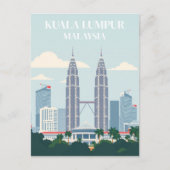 Kuala Lumpur Maleisië Petronas Towers Skyline City Briefkaart (Voorkant)