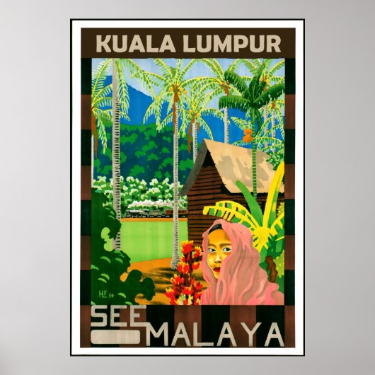 Kuala Lumpur, Maleisië Poster (Voorkant)