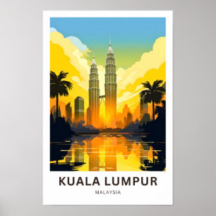 Kuala Lumpur Maleisië Reisprint Poster