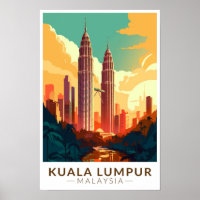 Kuala Lumpur Maleisië Reizen Kunst Vintage