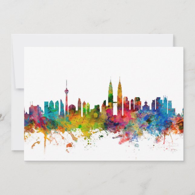 Kuala Lumpur Maleisië Skyline (Voorkant)