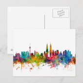 Kuala Lumpur Maleisië Skyline Briefkaart (Voorkant / Achterkant)
