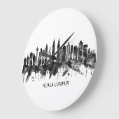 Kuala Lumpur Maleisië Skyline BW Grote Klok (Hoek)