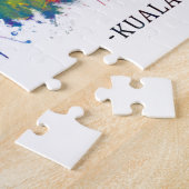 Kuala Lumpur Maleisië Skyline Legpuzzel (Zijkant)