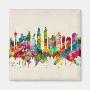 Kuala Lumpur Maleisië Skyline Magneet