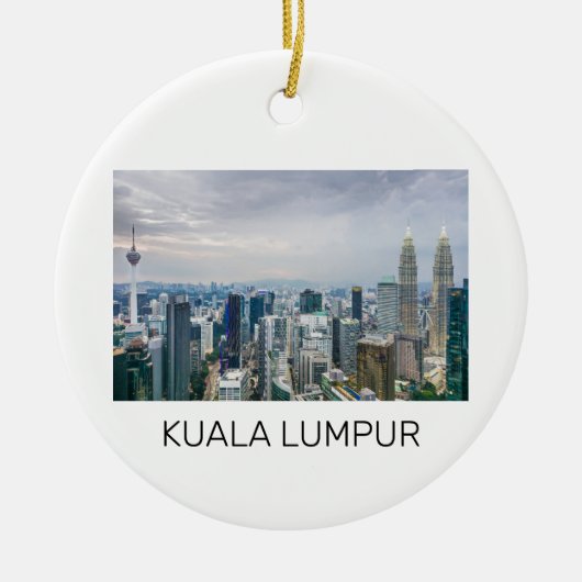 Kuala Lumpur Maleisië Skyline  souvenir Keramisch Ornament (Voorkant)
