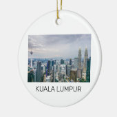 Kuala Lumpur Maleisië Skyline  souvenir Keramisch Ornament (Links)